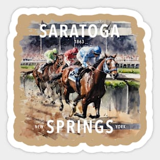 Saratoga Springs Racetrack Sticker